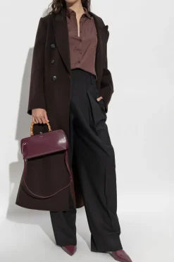 Victoria Beckham BROWN Wool coat