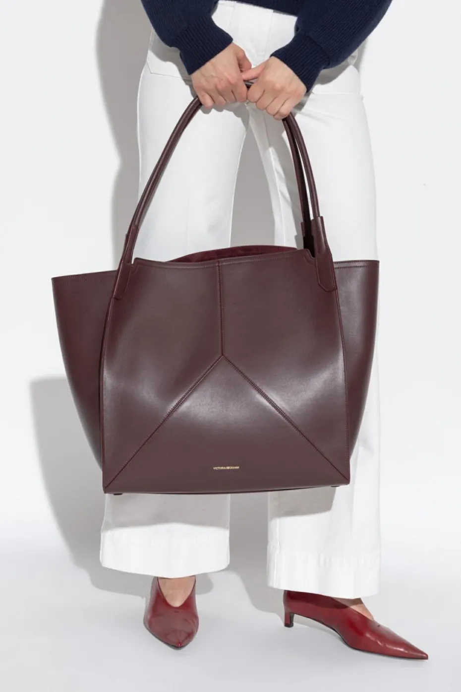 Victoria Beckham BURGUNDY Shopper-type bag