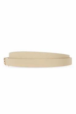 Victoria Beckham cream Leather belt
