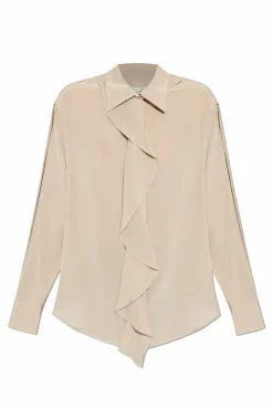 Victoria Beckham cream Silk shirt