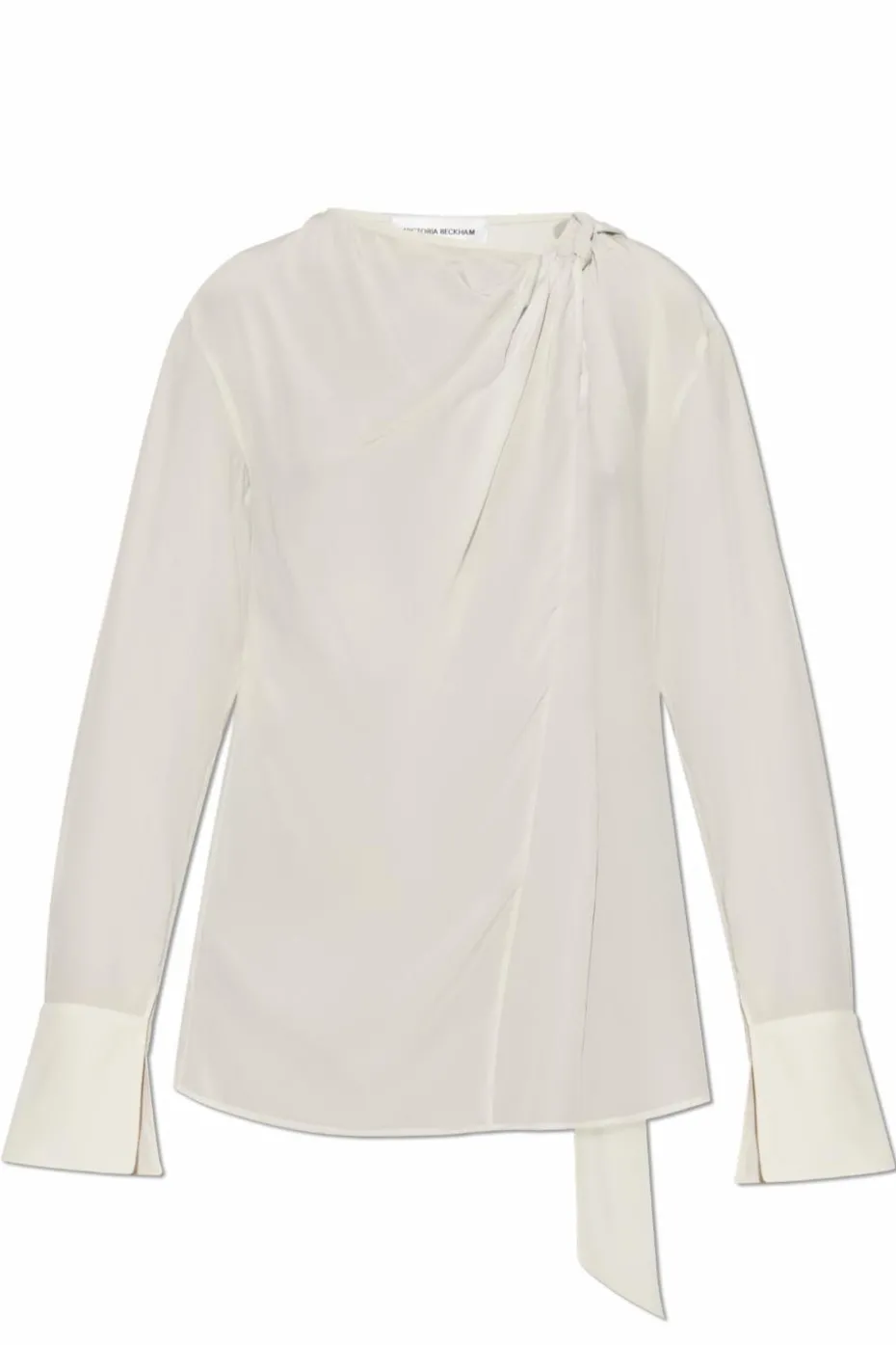 Victoria Beckham cream Silk top
