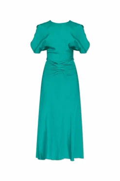 Victoria Beckham GREEN Draped Dress