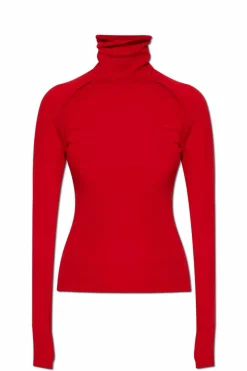 Victoria Beckham RED Wool turtleneck