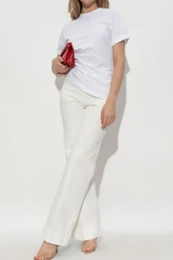 Victoria Beckham WHITE Jeans with logo