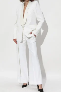 Victoria Beckham WHITE Pants with creases