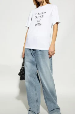 Victoria Beckham WHITE Printed T-shirt