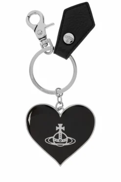 Vivienne Westwood BLACK Keychain Mirror Heart Orb