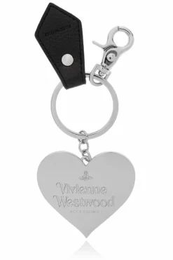 Vivienne Westwood BLACK Keychain Mirror Heart Orb