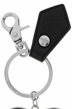 Vivienne Westwood BLACK Keychain Mirror Heart Orb