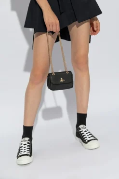 Vivienne Westwood BLACK Leather shoulder bag
