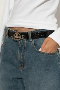 Vivienne Westwood BLACK Leather belt