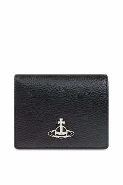 Vivienne Westwood BLACK Leather wallet with logo