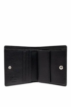 Vivienne Westwood BLACK Leather wallet with logo