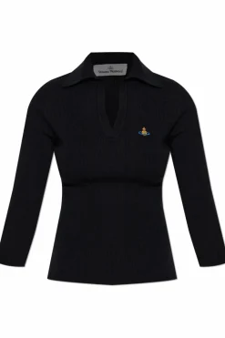 Vivienne Westwood BLACK Polo with logo