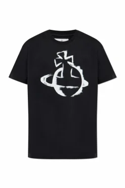 Vivienne Westwood BLACK T-shirt with logo