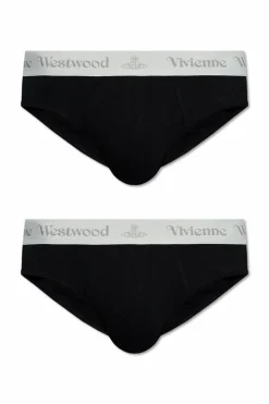 Vivienne Westwood BLACK Two-pack of briefs by Vivienne Westwood