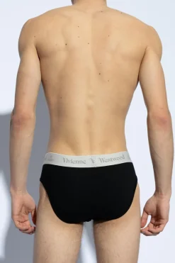 Vivienne Westwood BLACK Two-pack of briefs by Vivienne Westwood