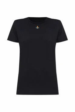 Vivienne Westwood BLACK T-shirt with logo