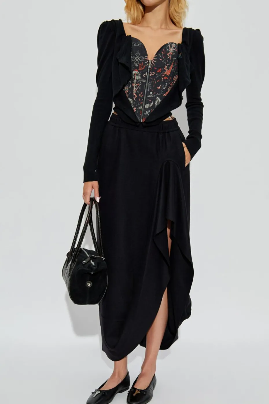 Vivienne Westwood BLACK Wool skirt