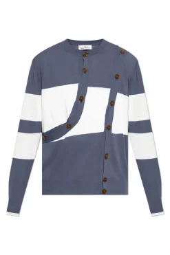 Vivienne Westwood BLUE Cardigan with logo