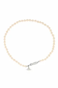 Vivienne Westwood cream Brass necklace