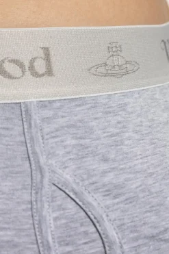 Vivienne Westwood GREY Two-pack of boxers with logo