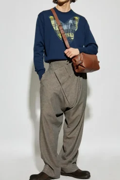 Vivienne Westwood NAVY BLUE Sweater with cashmere finish