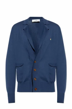 Vivienne Westwood NAVY BLUE Sweater with logo