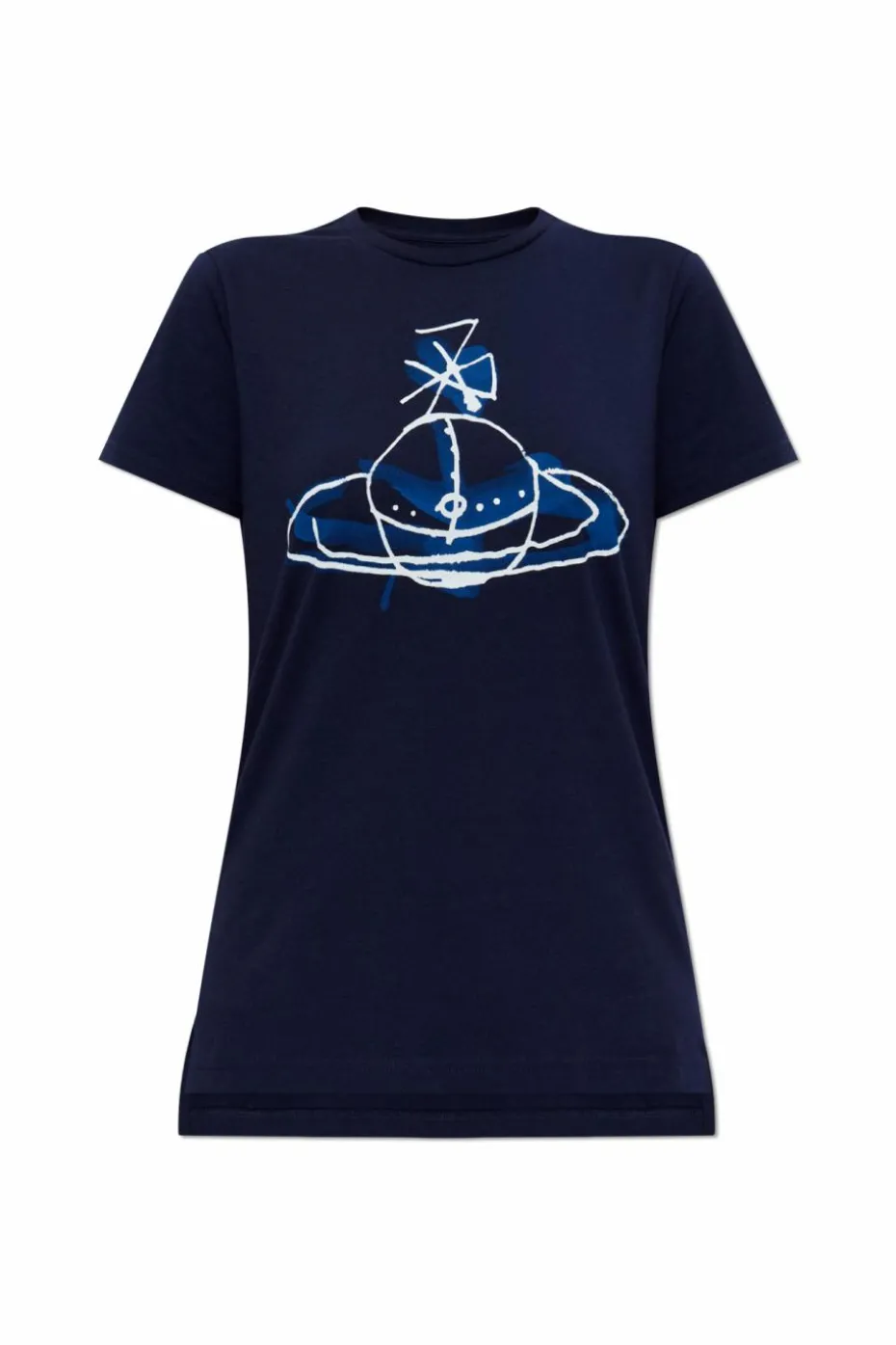 Vivienne Westwood NAVY BLUE T-shirt with logo