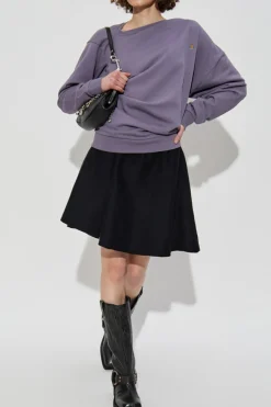 Vivienne Westwood PURPLE Asymmetric sweatshirt with logo