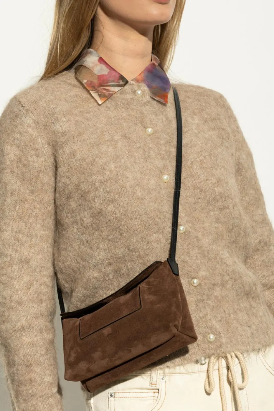 Wandler BROWN Shoulder bag `Penelope Mini`