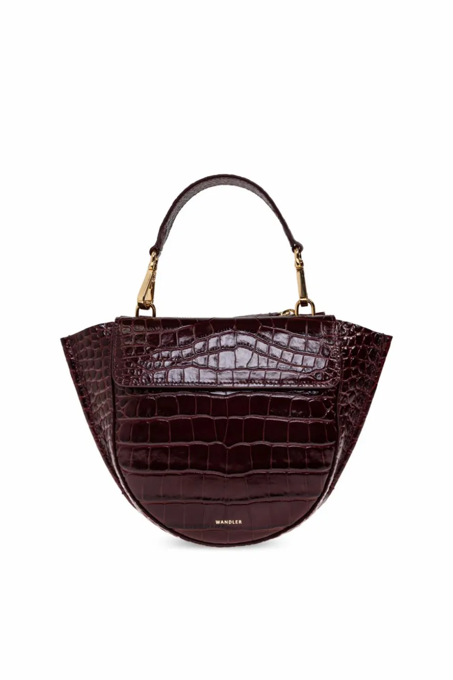 Wandler BURGUNDY Handbag `Hortensia Mini`