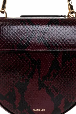 Wandler BURGUNDY Handbag `Hortensia Mini`