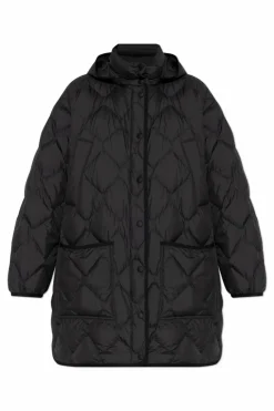 Woolrich BLACK Down jacket with detachable hood