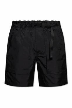 Woolrich BLACK Shorts with belt