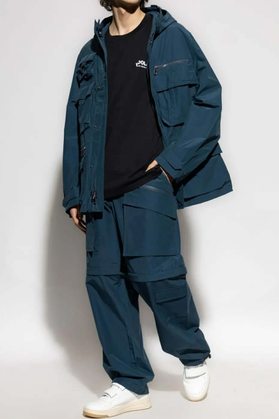 Woolrich BLUE Pants with detachable legs