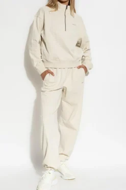 Woolrich cream Sweatpants with printed logo