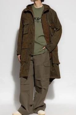 Woolrich GREEN Parka with 'moro' motif