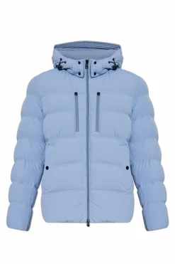 Woolrich light blue Down jacket with detachable hood