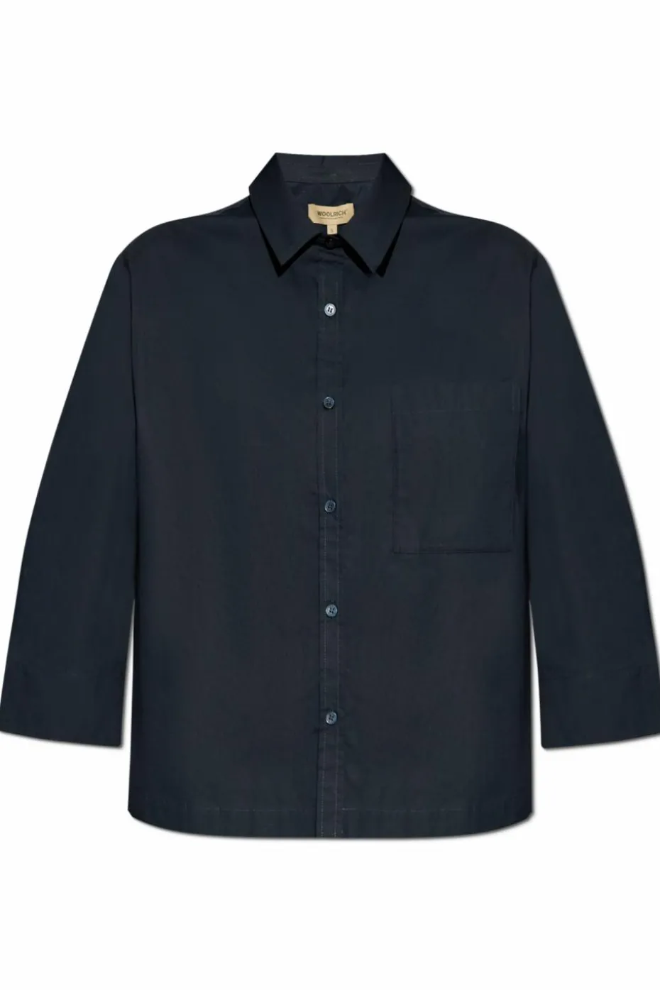 Woolrich NAVY BLUE Cotton shirt