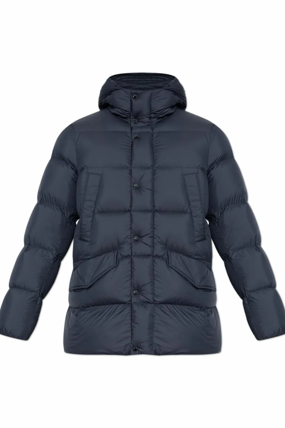 Woolrich NAVY BLUE Down jacket with hood