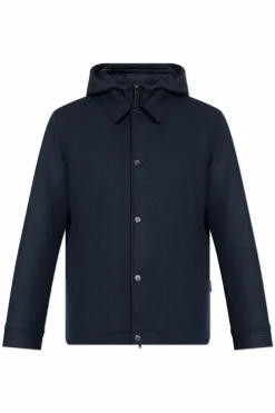 Woolrich NAVY BLUE Hooded jacket
