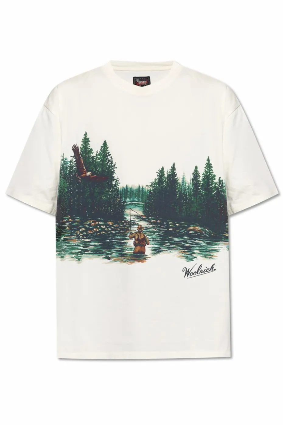 Woolrich WHITE T-shirt with print