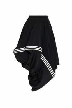Y-3 BLACK Asymmetric skirt