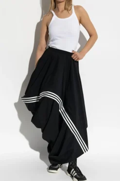 Y-3 BLACK Asymmetric skirt