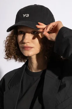 Y-3 BLACK Baseball cap with logo