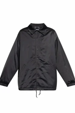 Y-3 BLACK Coat with logo