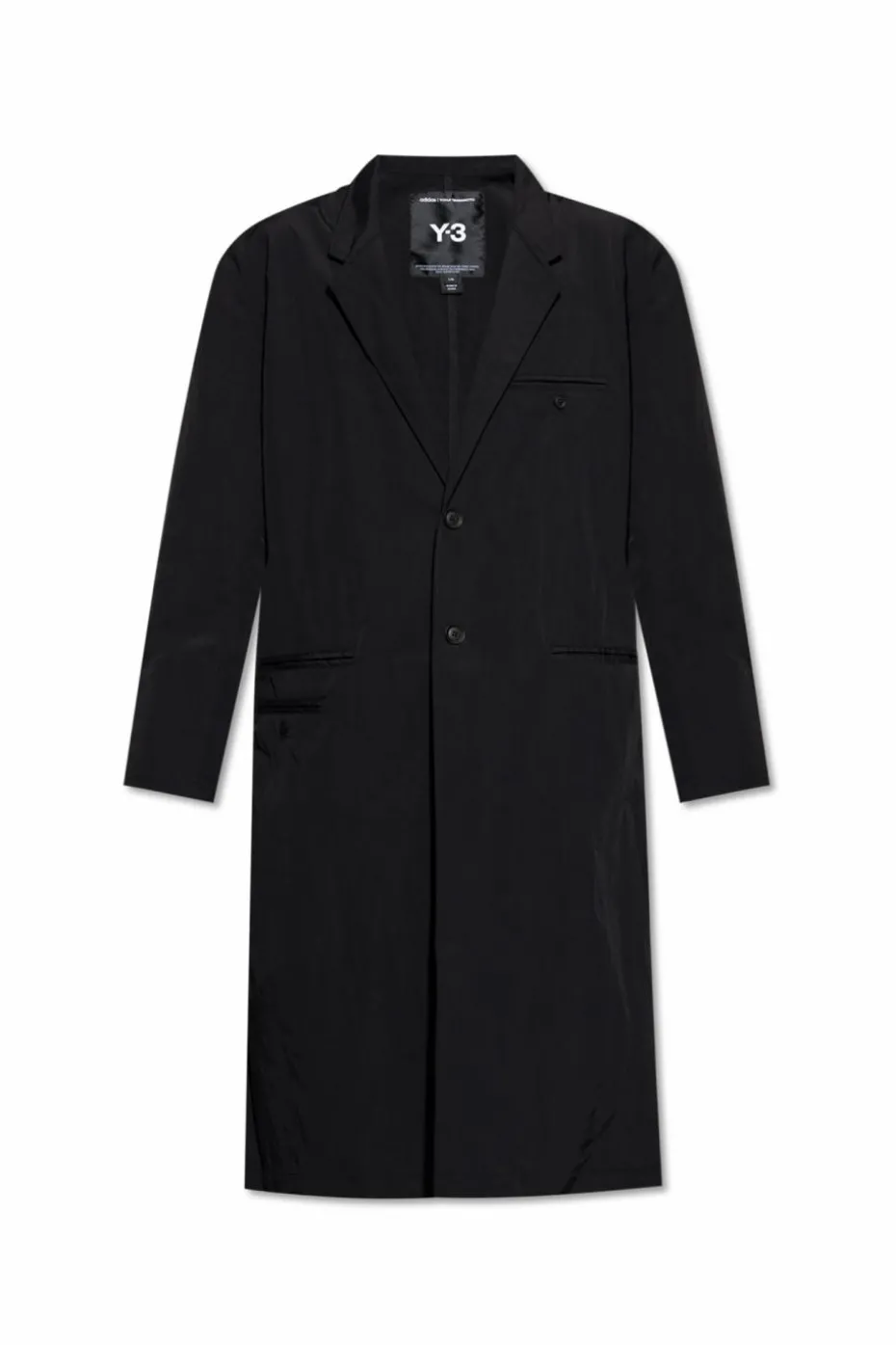 Y-3 BLACK Coat with logo