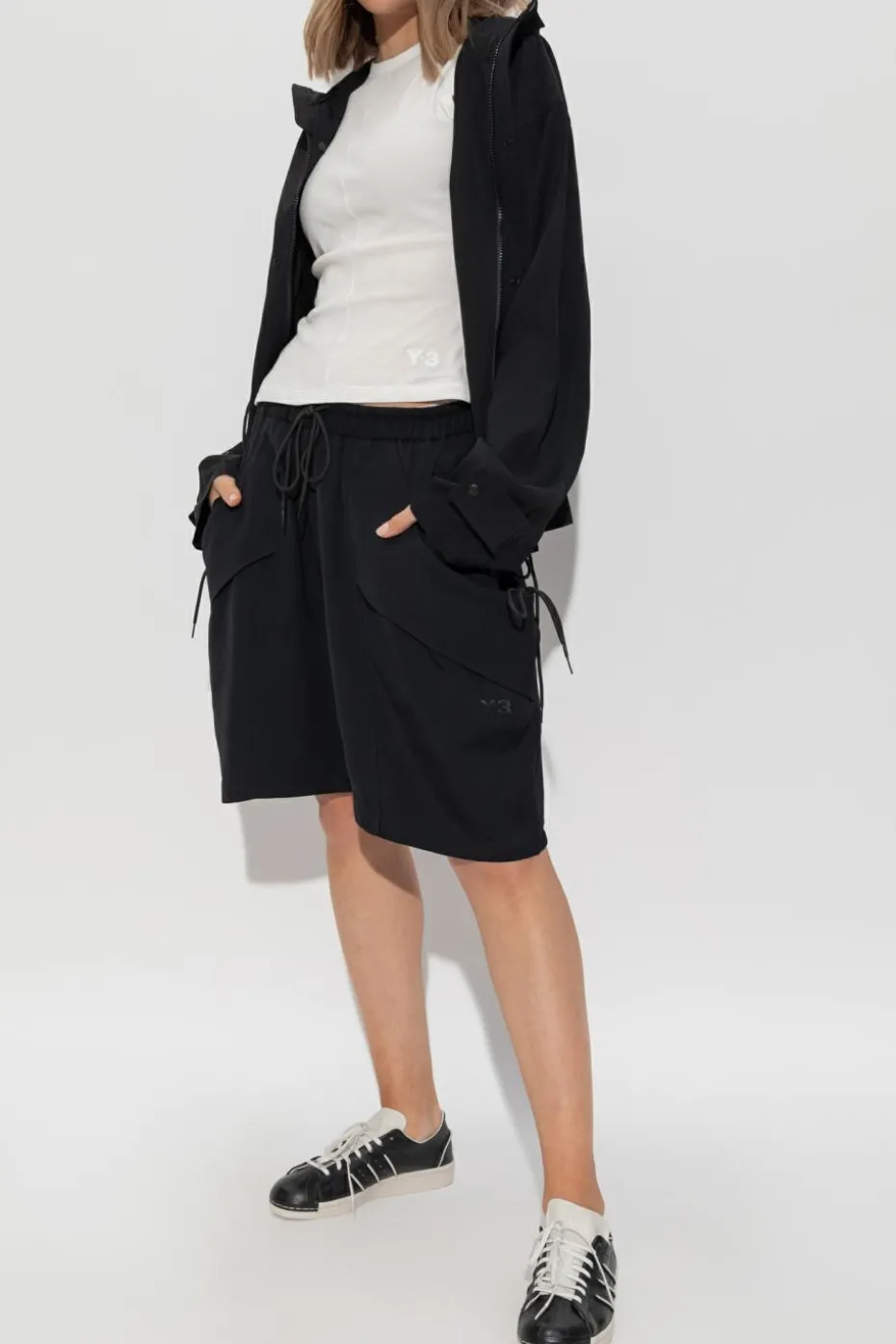 Y-3 BLACK Hooded Jacket