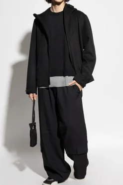 Y-3 BLACK Jacket with wool trim